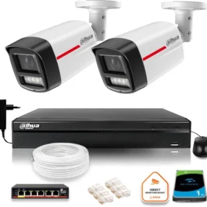 zestaw monitoringu ip dahua 2 kamery zewnetrzne wizcolor 2k 2d3f2c867f3c40e78755755216d9363f