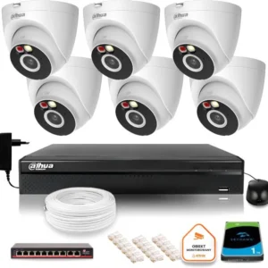 zestaw monitoringu ip dahua 2mpx 6 kamer zewnetrznych oswiet 7a243ac5997f495eaa5b1832cffe0b18