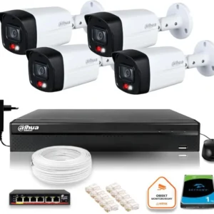 zestaw monitoringu ip dahua 4 kamery ipc hfw1439tl1 a il 4mp 11cafb9bfe94439abed53b253a37739c