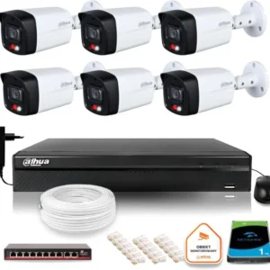 zestaw monitoringu ip dahua 6 kamer ipc hfw1439tl1 a il 4mpx c33241bb339547cb96712710f966f4b7