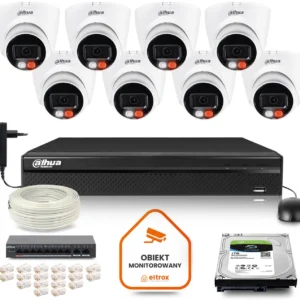 zestaw monitoringu ip dahua 8 kamer ipc hdw1439v a il 4mpx d3ed4ea80b4d470e9354c5748de30060