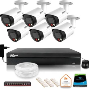 zestaw monitoringu ip dahua 8mpx 4k 6 kamer ipc hfw2849s s i 7054f3ae698447ed92e889bd32d85b1c