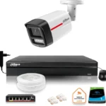 zestaw monitoringu ip dahua kamera zewnetrzna wizcolor 2k 4m 44dd303343dc478e8b64d7557cf228d7