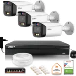 zestaw monitoringu ip dahua tioc 5mpx 2k 3 kamery ipc hfw354 c44db6b85654450fb88576561608669b