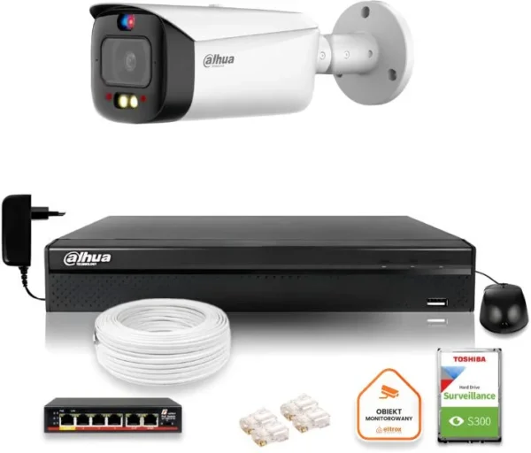 zestaw monitoringu ip dahua tioc 5mpx 2k kamera ipc hfw3549t 3b379f51436749138fe2c339f5c6d928