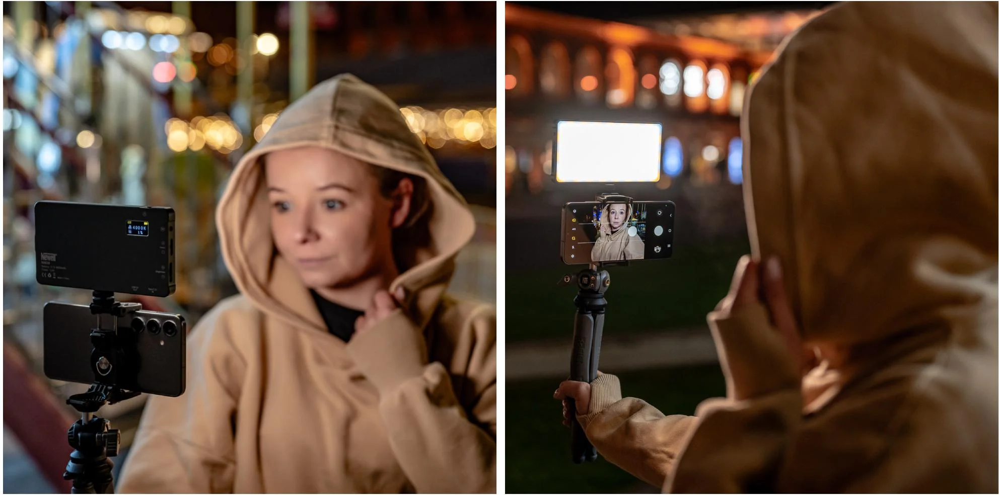 Zestaw Newell Rangha Set - Lampa LED RGB-W Rangha z dyfuzorem i statywem