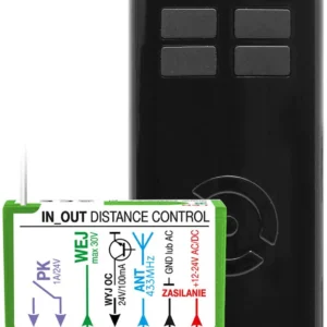 zestaw proxima in out distance control t4 czarny 338639a32a0f4debab8a963c62a0d7a2