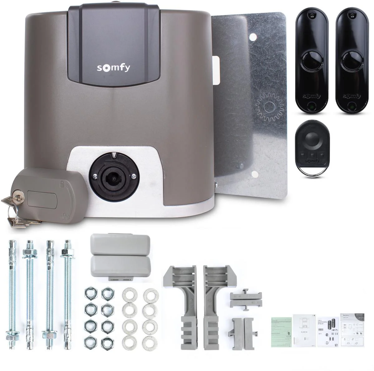 Zestaw Somfy Elixo 500 IO EE pack (1216507) do 500kg bram przesuwnych