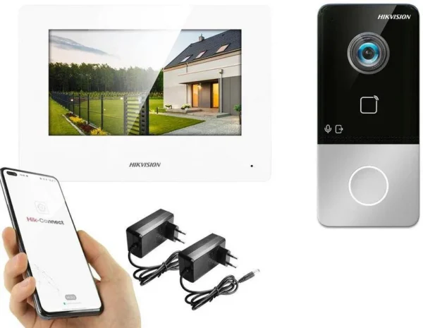 zestaw wideodomofonowy hikvision 1 rodzinny 3c9a40ec1f86411bad73e0c6391b17b9