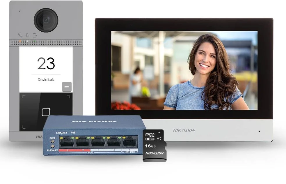 Podsumowanie zalet jednolokatorskiego zestawu wideodomofonowego HikVision KIT-IP-PL604 / DS-KIS604-P(B):