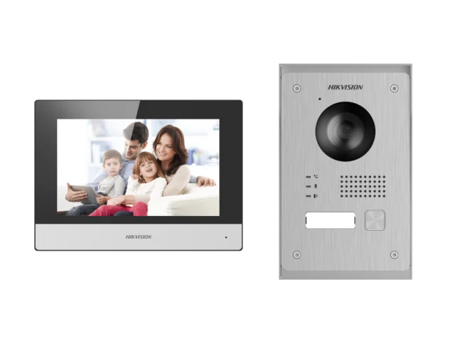 Zestaw wideodomofonowy HikVision DS-KIS703Y-P - prosta instalacja, uniwersalność i łączność Wi-Fi