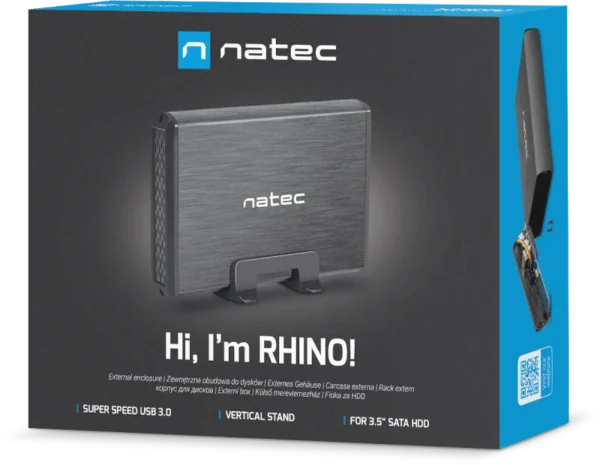zewnetrzna obudowa dysku natec rhino sata 35cala usb 30 alum e5fc8988366c4cecb49b60d7c9dff805