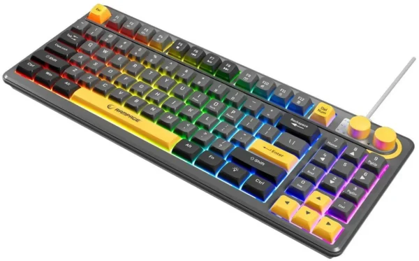 klawiatura przewodowa rampage cyclone knob rgb 90 ed0cbd254e884441abcfc7bde247ce4b