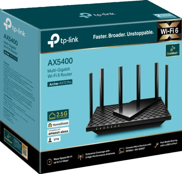 router tp link archer ax72 pro wi fi 6 ax5400 25g 8fb93999345d42f7aa060bce7e0c115b