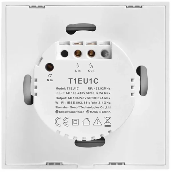 sonoff dotykowy przeacznik 1 kanaowy wifi rf 433 eu t1 tx e5619ffab4f946b3bf112ba4bde58873