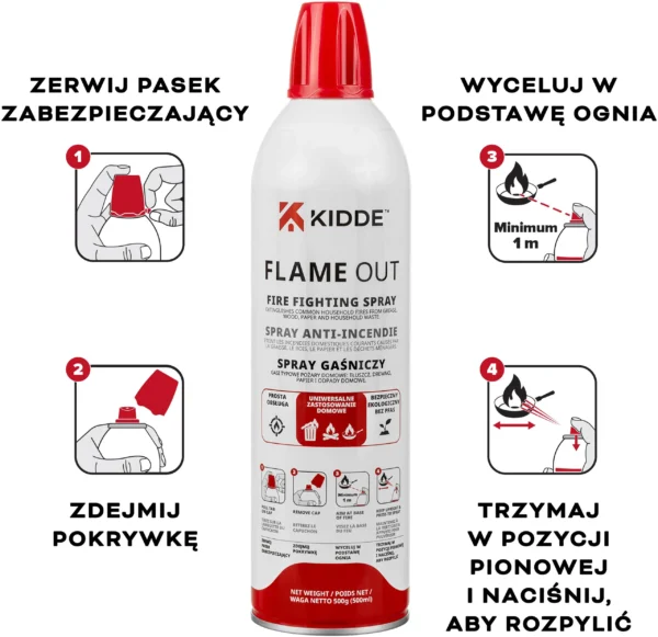 spray gasniczy kidde flameout 500 ml e7176255a18640788e8f3e8b956049ca
