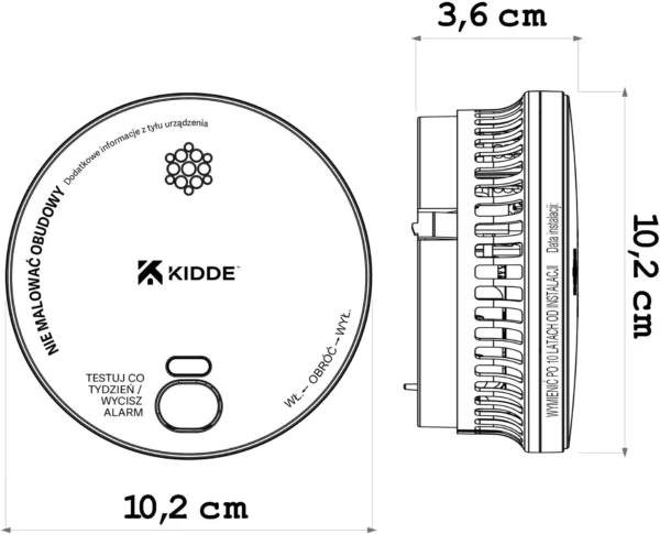 zestaw 2 czujek dymu kidde 2030 dsr3 0798369989684644b20f7b9bd914473f